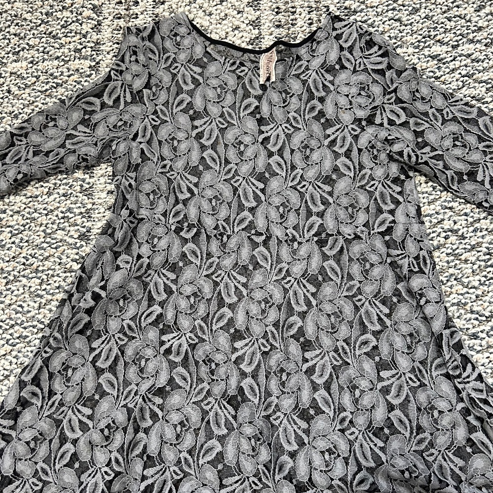 Free People sheer  tunic dress